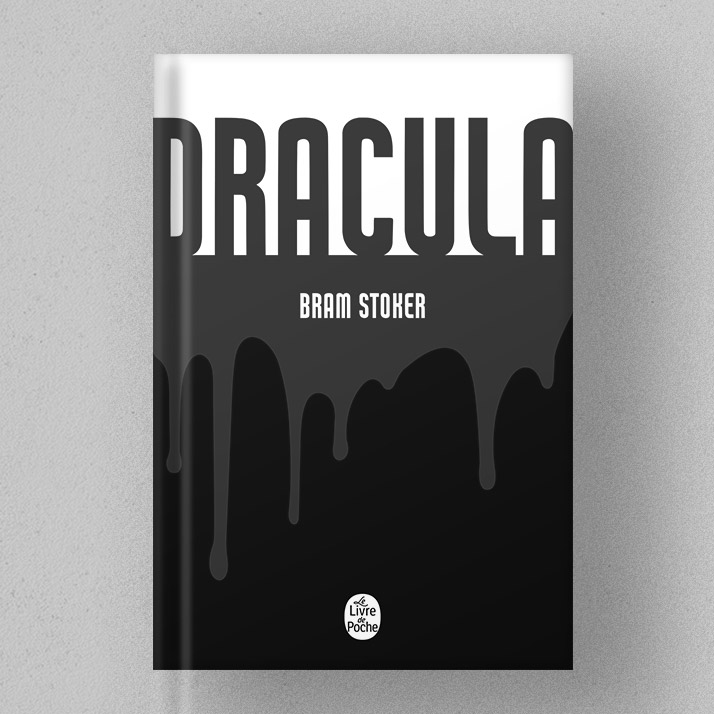 Mockup livre Dracula noir et blanc