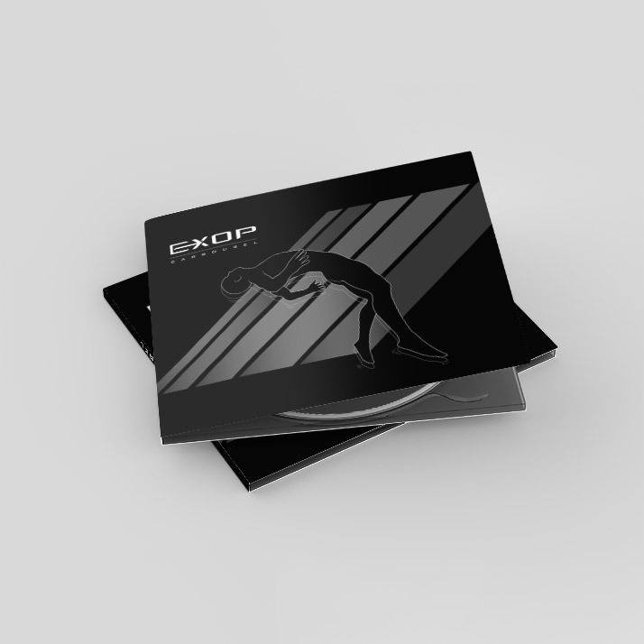 Mockup pochette album Exop noir et blanc